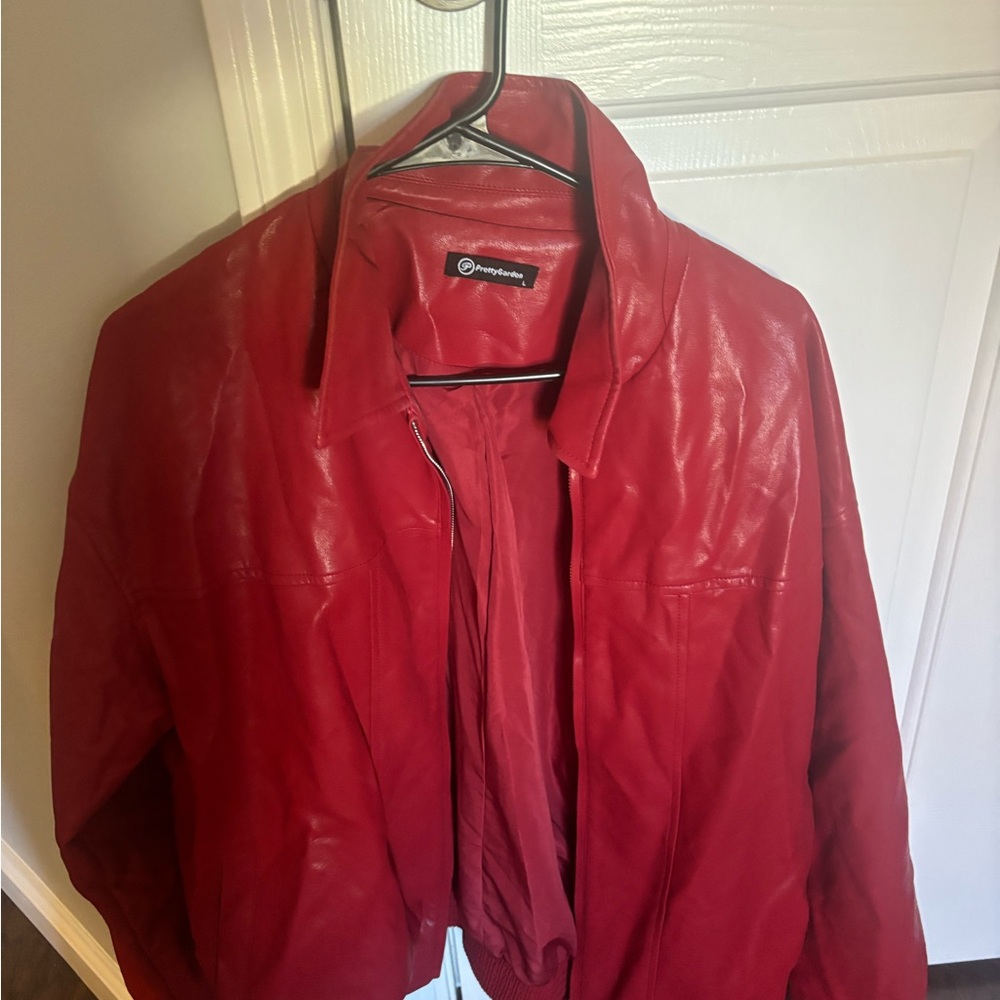 Amazon Red Leather Jacket